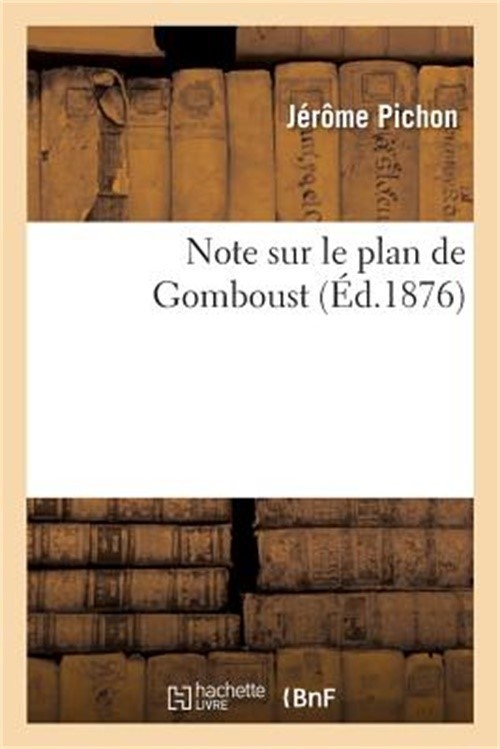 Note sur le plan de Gomboust (Paperback or Softback)