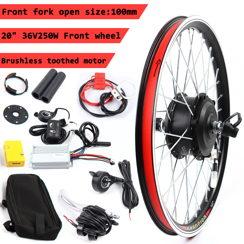 20 Inch 36V 250W Front Wheel E-Bike Conversion Kit Brushless Motor  