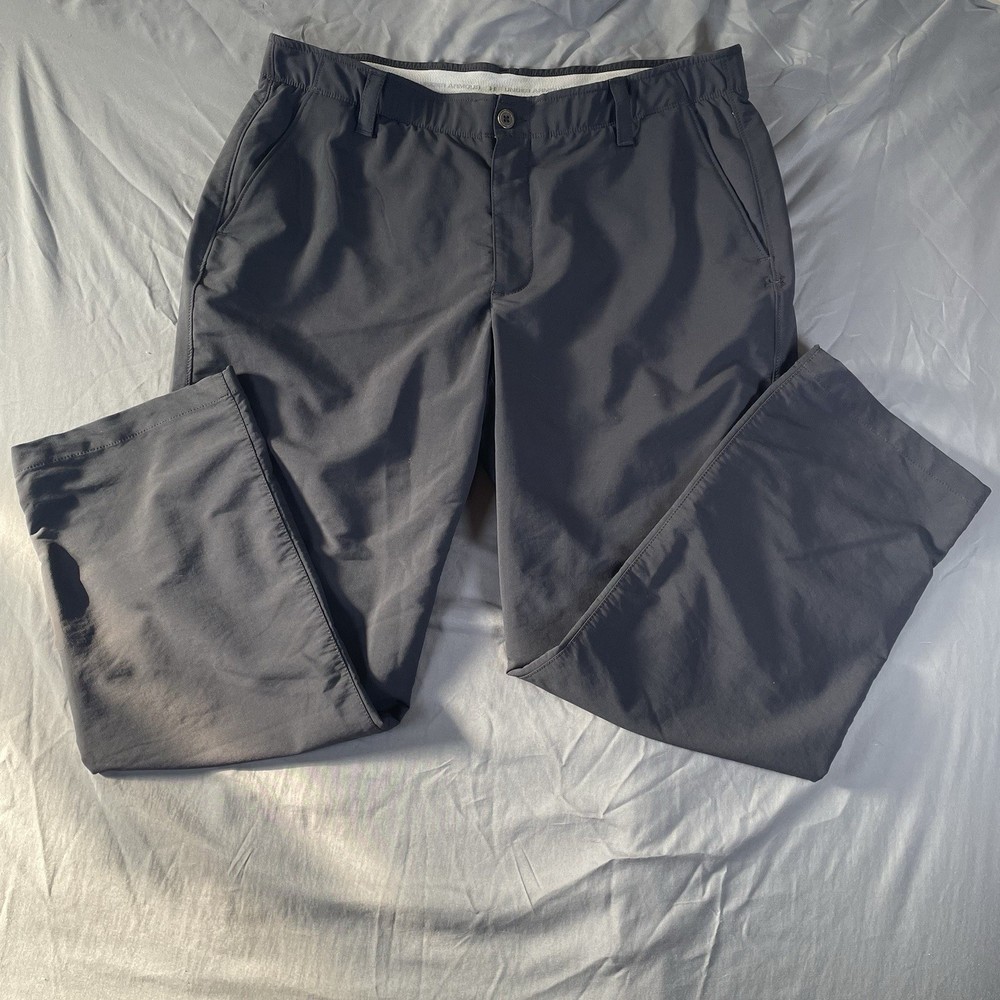 Under Armour Performance Pants Men's Size 38/30 Black Match Play Stretch