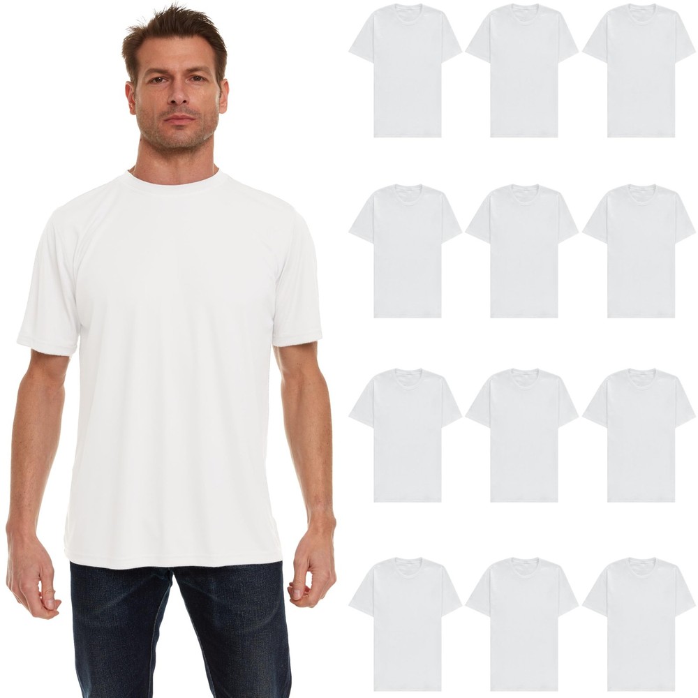 100% Cotton T-Shirt Unisex Basic Plain Blank Crew Tee Tops Adult Shirts