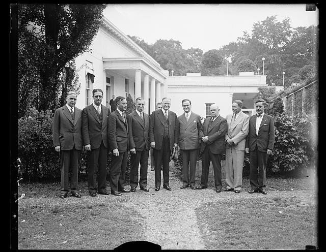 Photo:Washington DC White House Herbert Hoover Group Portrait 1931