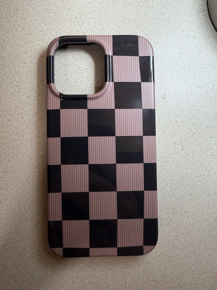 Velvet Caviar iPhone Case 14 Pro Max Mocha Vibe Checkered MagSafe