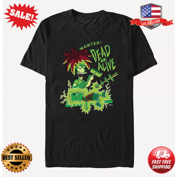 The Simpsons Bart Wanted Dead or Alive T-Shirt