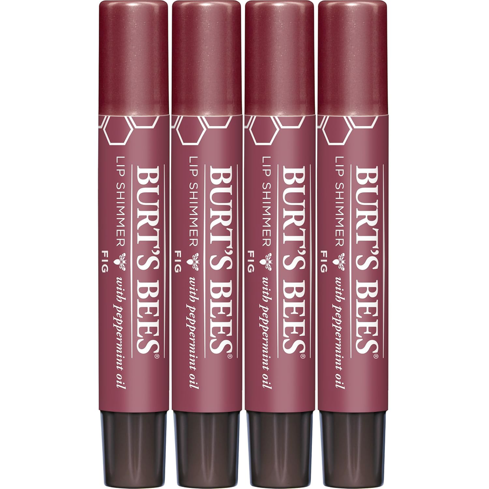 Burt's Bees 4-Pack Fig Lip Tint Set Natural Moisturizing Tinted Balm