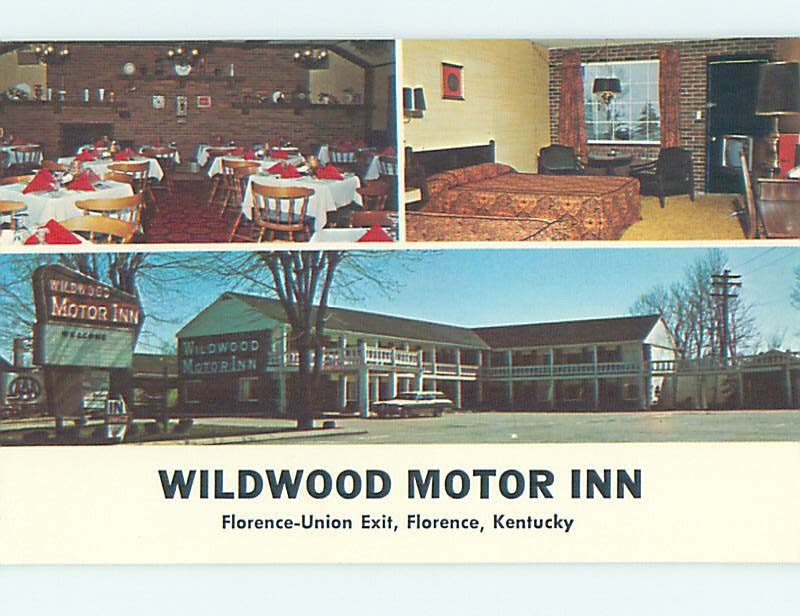 Unused Pre-1980 MOTEL SCENE Florence Kentucky KY HJ9540@