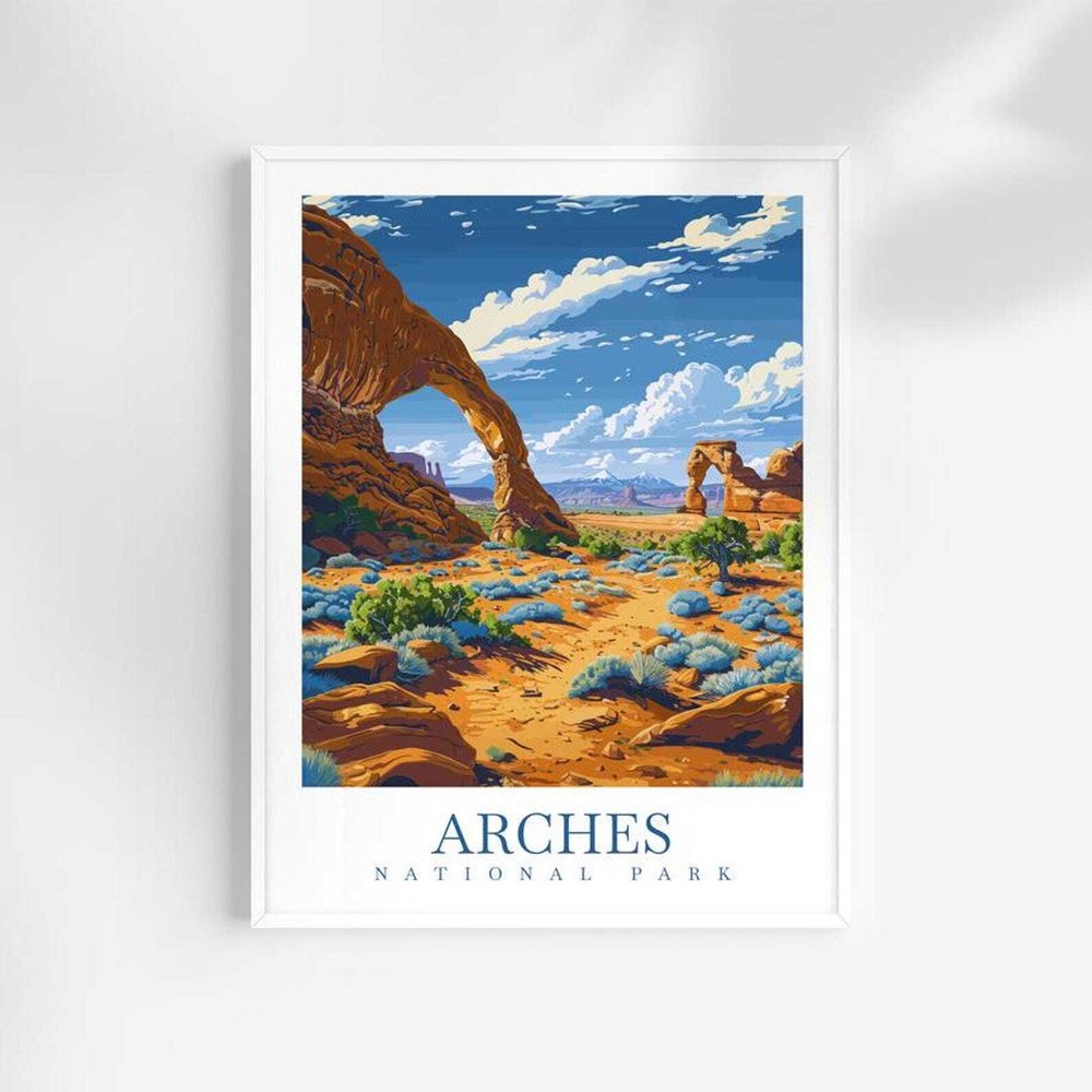 Arches National Park Travel Print Wall Art Arches National Park Wall Hanging