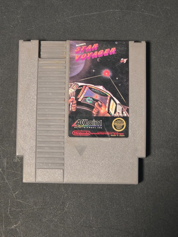 Retro Original Nintendo NES Star Voyager Authentic Game - Tested and Working
