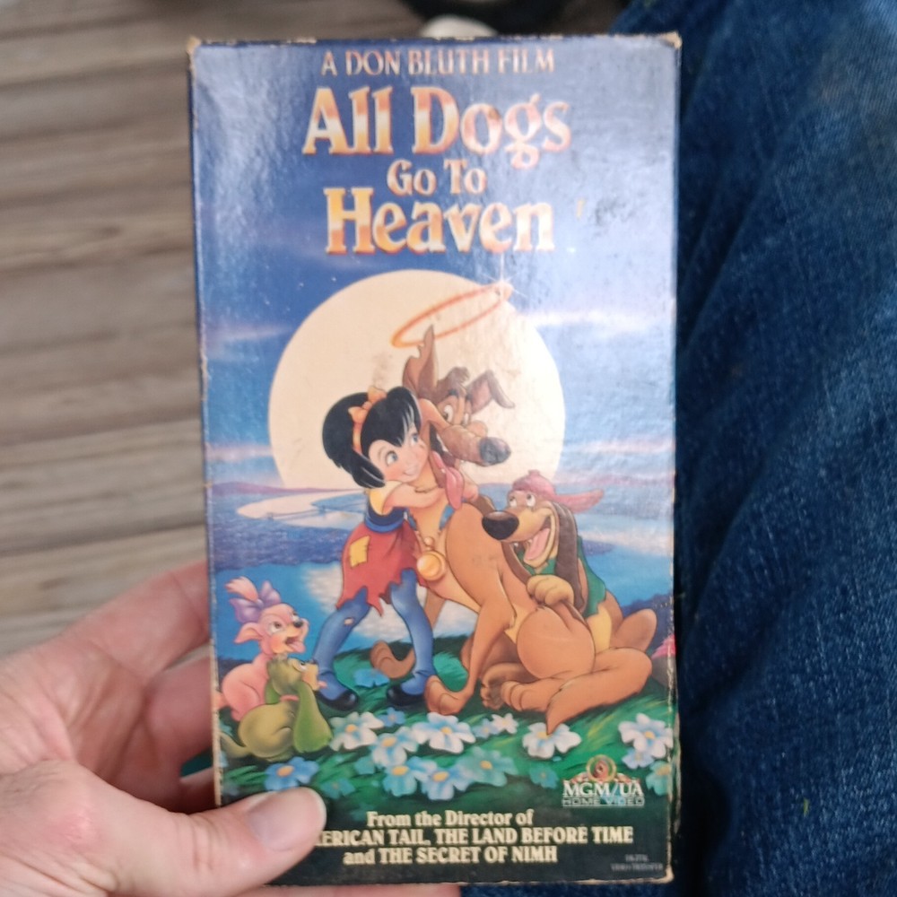 MGM/UA All Dogs Go to Heaven VHS NTSC CC 1989 G Don Bluth Burt Reynolds