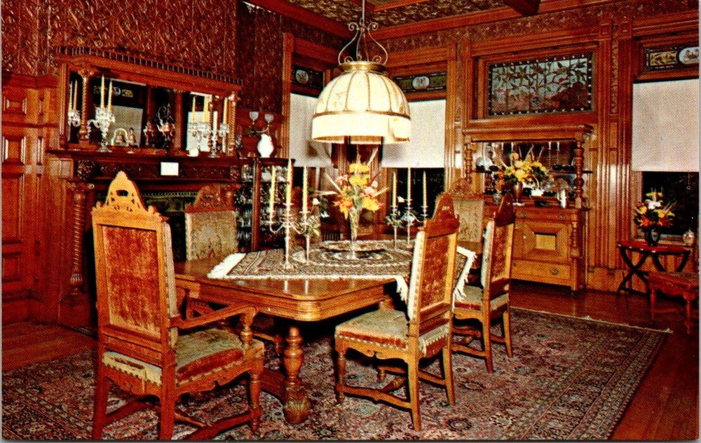 Italian Renaissance Dining Room Wilson Castle Proctor Vermont Vintage Postcard