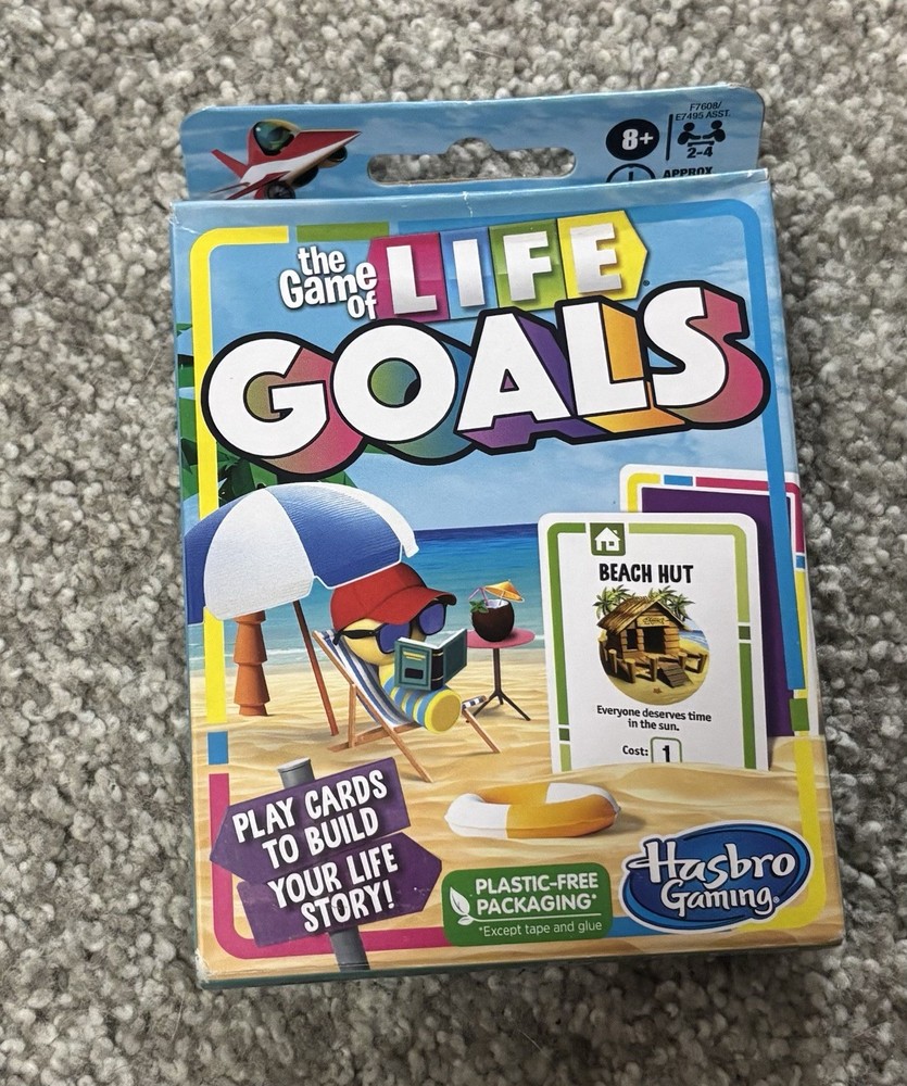 Hasbro The Game of Life Goals Card Game - Quick-Playing Family Game for 2-4 New
