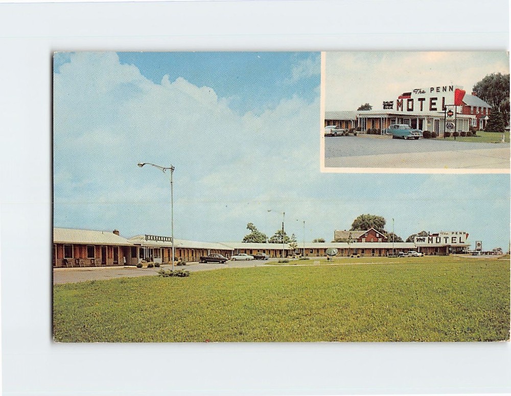 Postcard The Penn Motel Inc. Harrisburg Pennsylvania USA