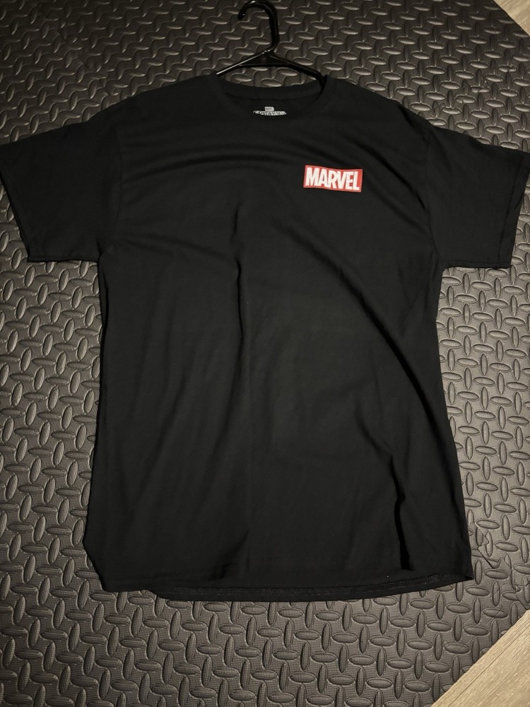 Marvel Mad Engine Spider-Man Graphic Tee Black Vintage, Size Large & Medium