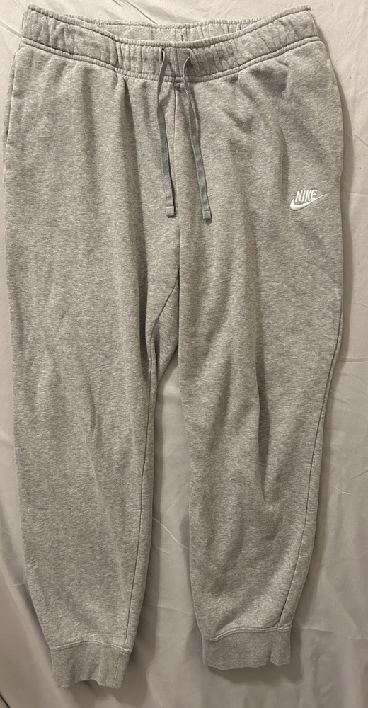 Nike Sportswear Club Fleece Joggers Size Medium Heather Gray