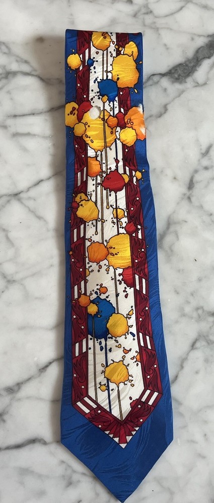 Rush Limbaugh No Boundaries Collection men's Neck Tie Vintage Abstract Art