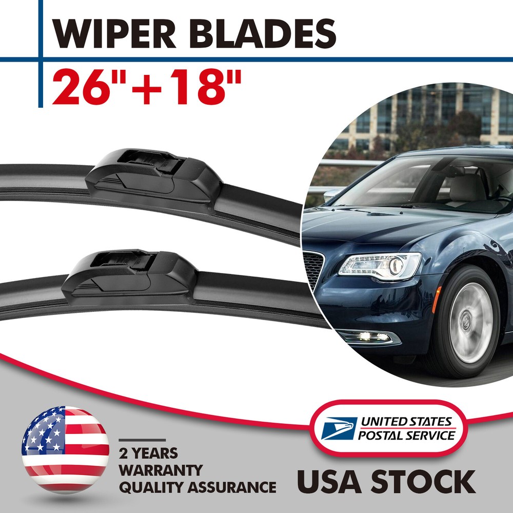 Acura MDX 2014-2018 26+18 Inch All-Season Front Windshield Wiper Blades Pair