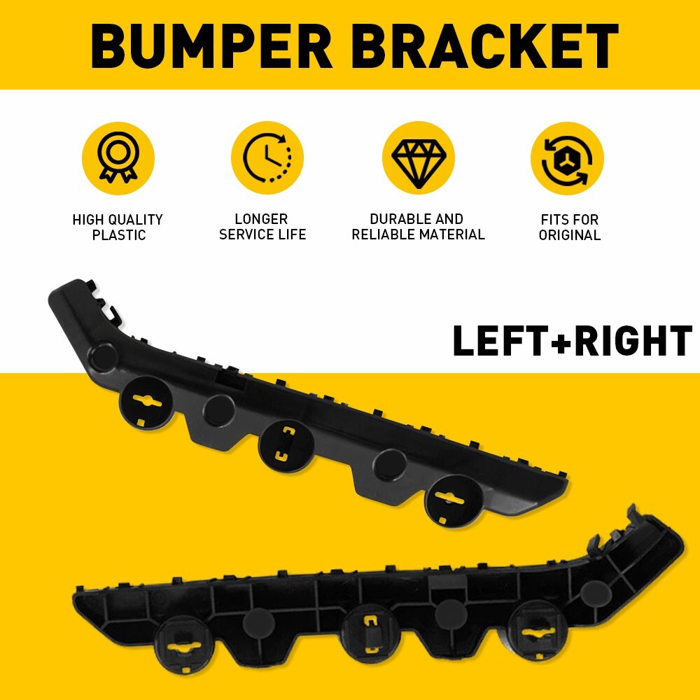 2016-2019 Nissan Sentra Left & Right Bumper Support Bracket Pair
