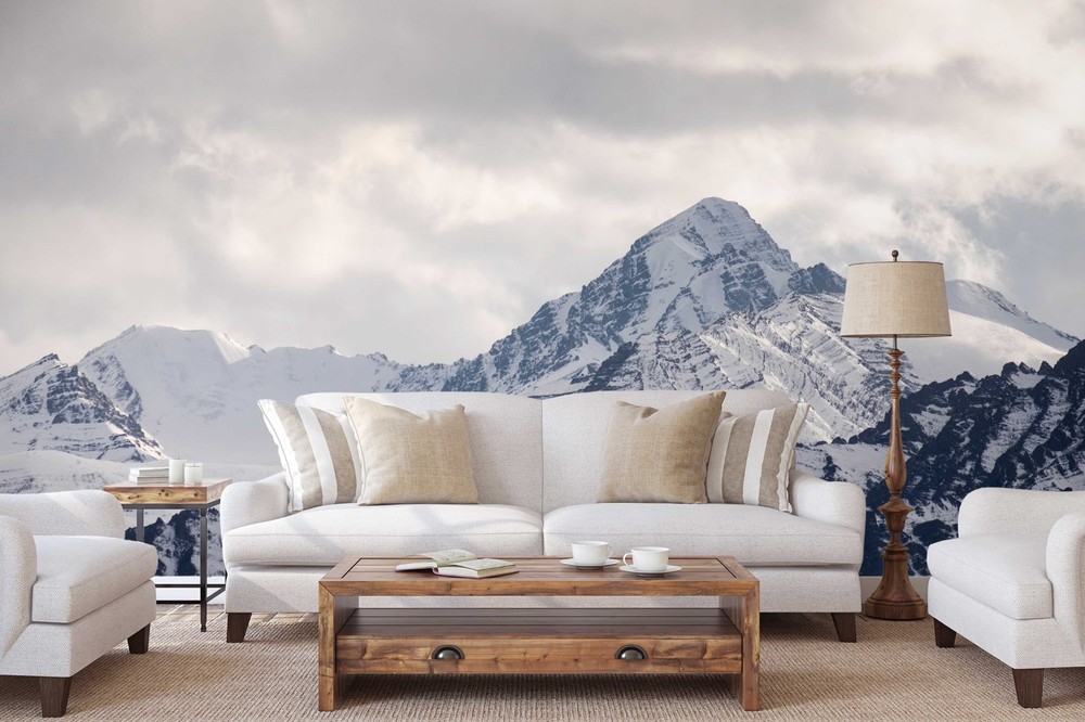 3D Sky Snow Mountain Landscape Wall Murals Wallpaper Murals Wall Sticker 3