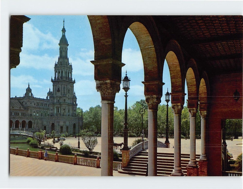 Postcard Plaza de España Seville Spain