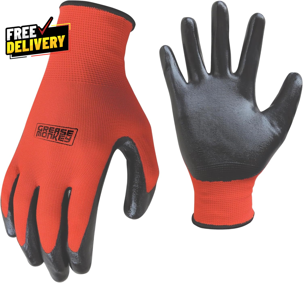 Durable Nitrile All Purpose Gloves for Work & Cleaning