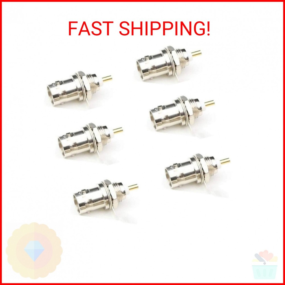 bnafes BNC Chassis Panel Mount Socket Female Jack Solder Type Connectors Adapter