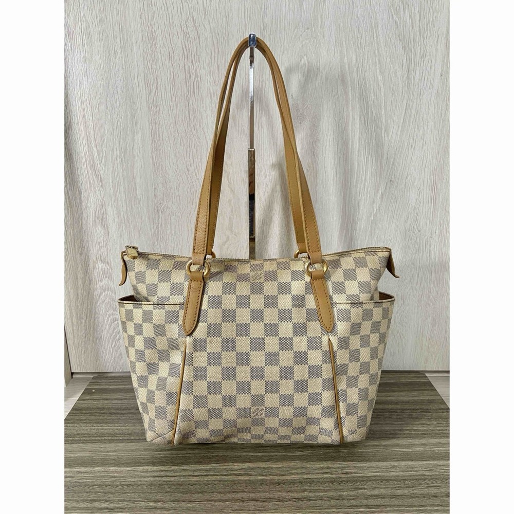 Louis Vuitton Damier Azur Totally PM N51261 White Tote Bag