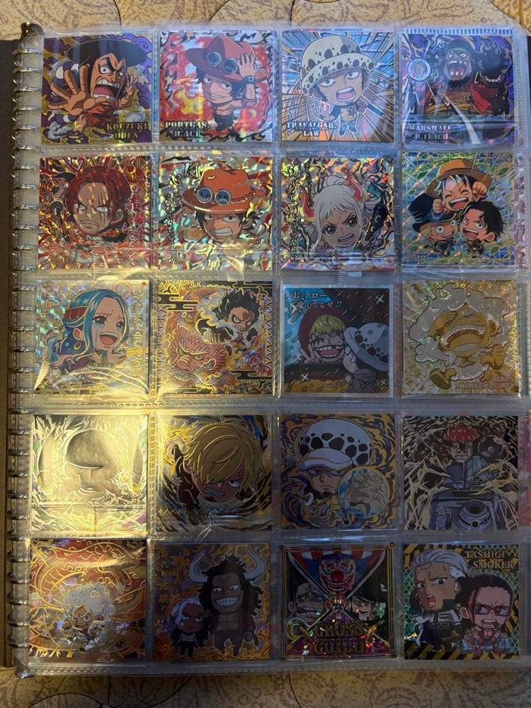 One Piece Big Pirate Wafer Sticker Log1-11 Complete Set + 400+ Bonuses