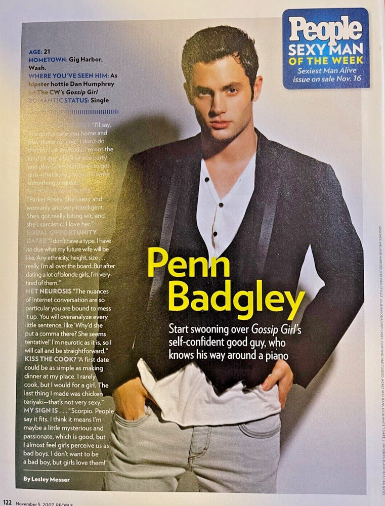2007 Actor Penn Badgley