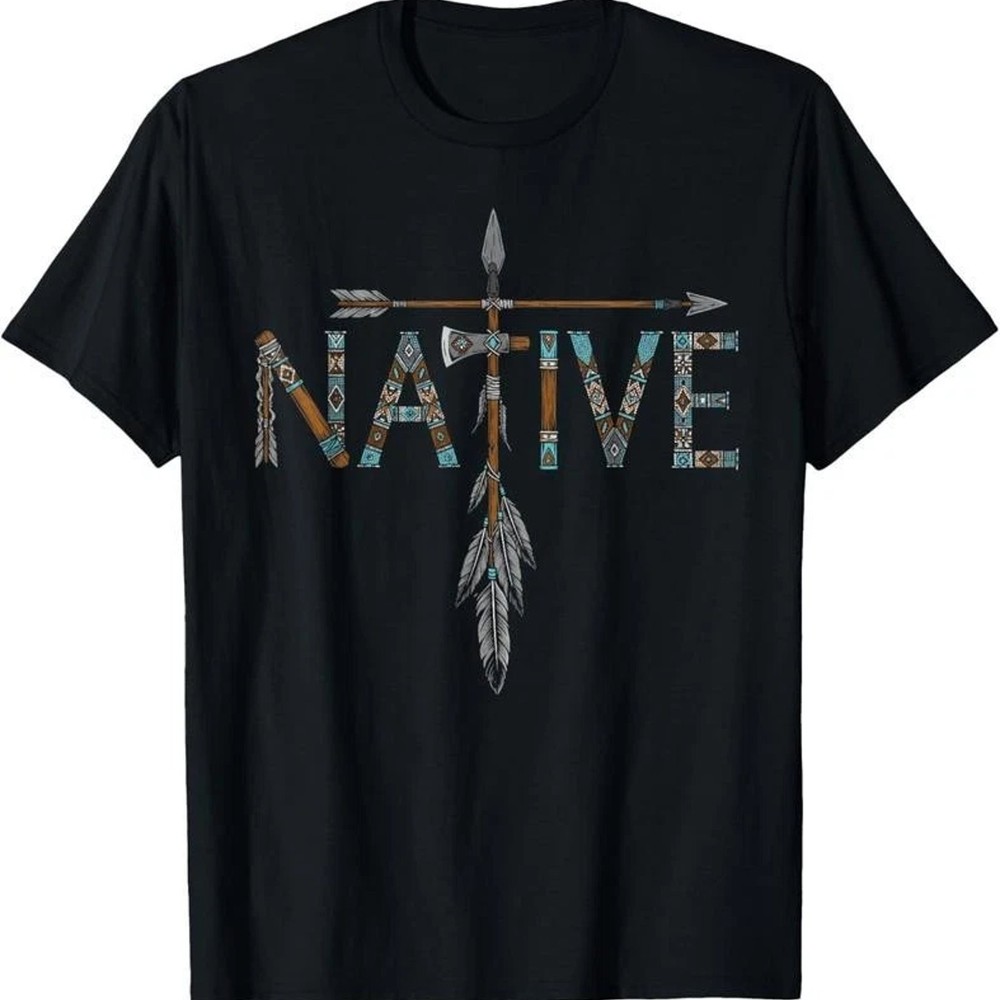 Native American Indigenous Pride Day Graphic Tee Mens Vintage Cotton