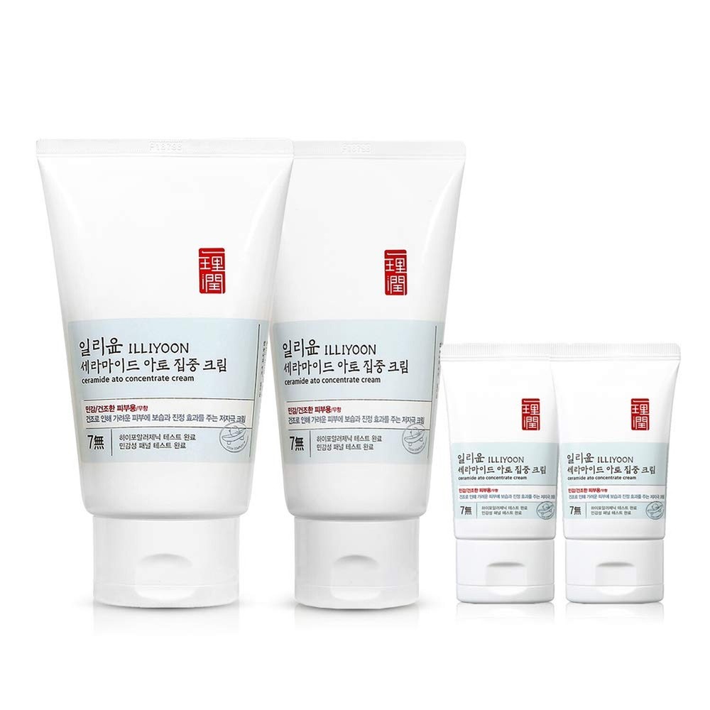 ILLIYOON Ceramide Ato Moisturizing Cream Set 6.8OZ for Dry Sensitive Skin