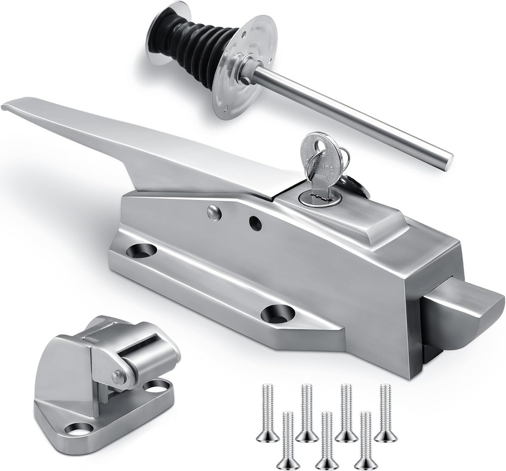 Walk in Cooler Latch Handle, 304 Stainless Steel Walk in Freezer Door Handle Kit