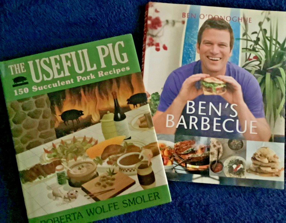 Pork Barbecue Lot of 2 Useful Pig Roberta W Smoler and Ben's Barbecue O'Donoghue