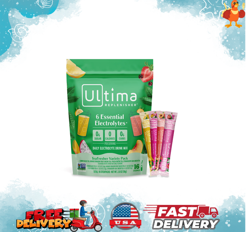 TeaFreshers Electrolytes Powder and Instant Tea Mix Variety Pack