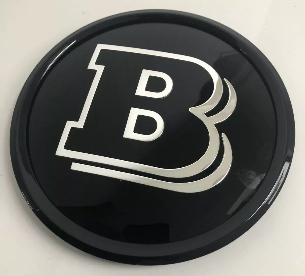 Black BRABUS Car Front Grille Logo Mirror Emblem For Mercedes Benz GLC GLE 15-18