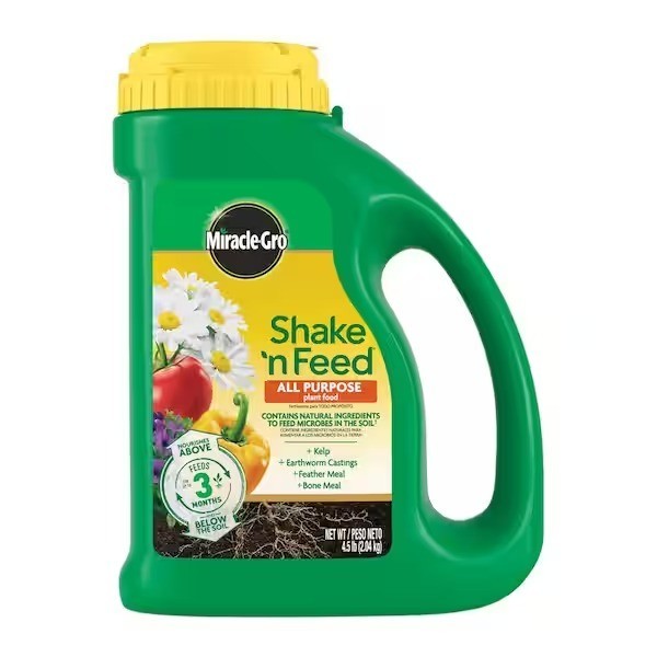 Miracle-Gro Shake 'N Feed All Purpose Plant Food, 4.5 lbs - 1