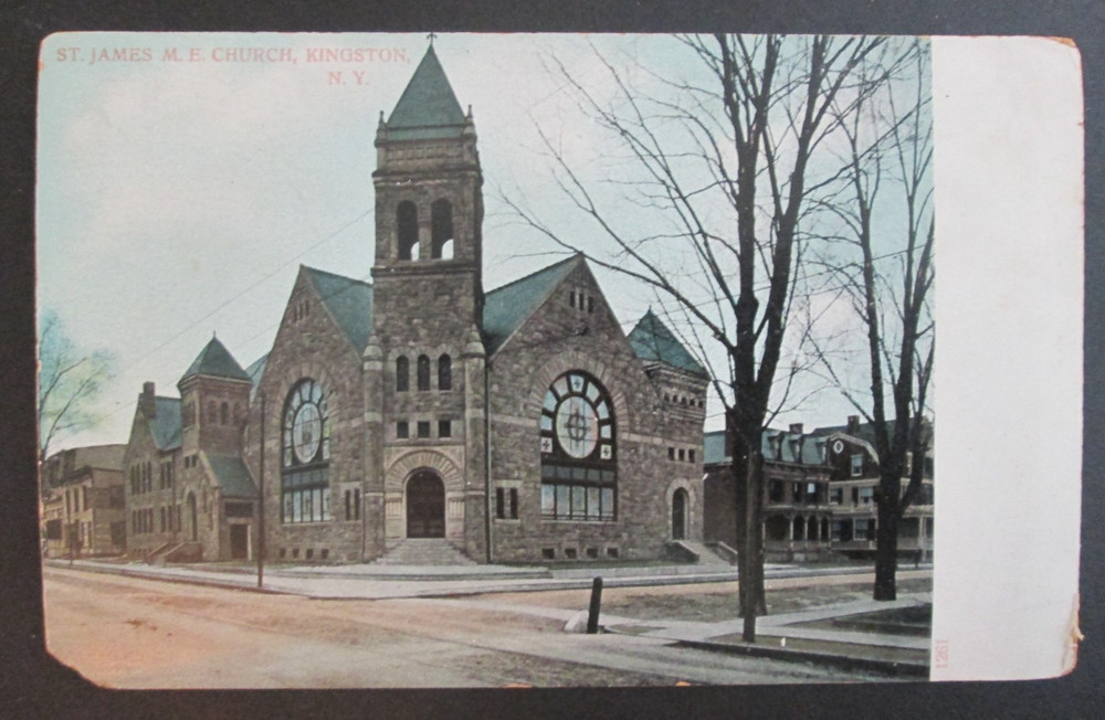 St. James Methodist Church Kingston NY Unposted UDB Postcard