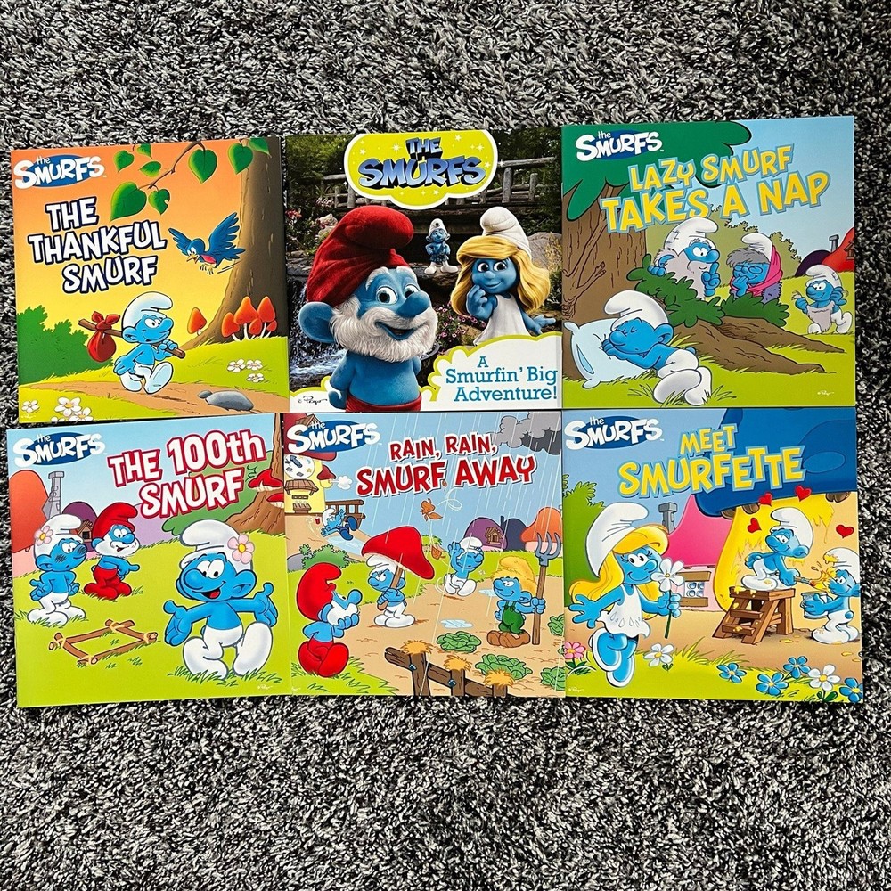 Carry-along boxed set that contains 6 Smurf adventures