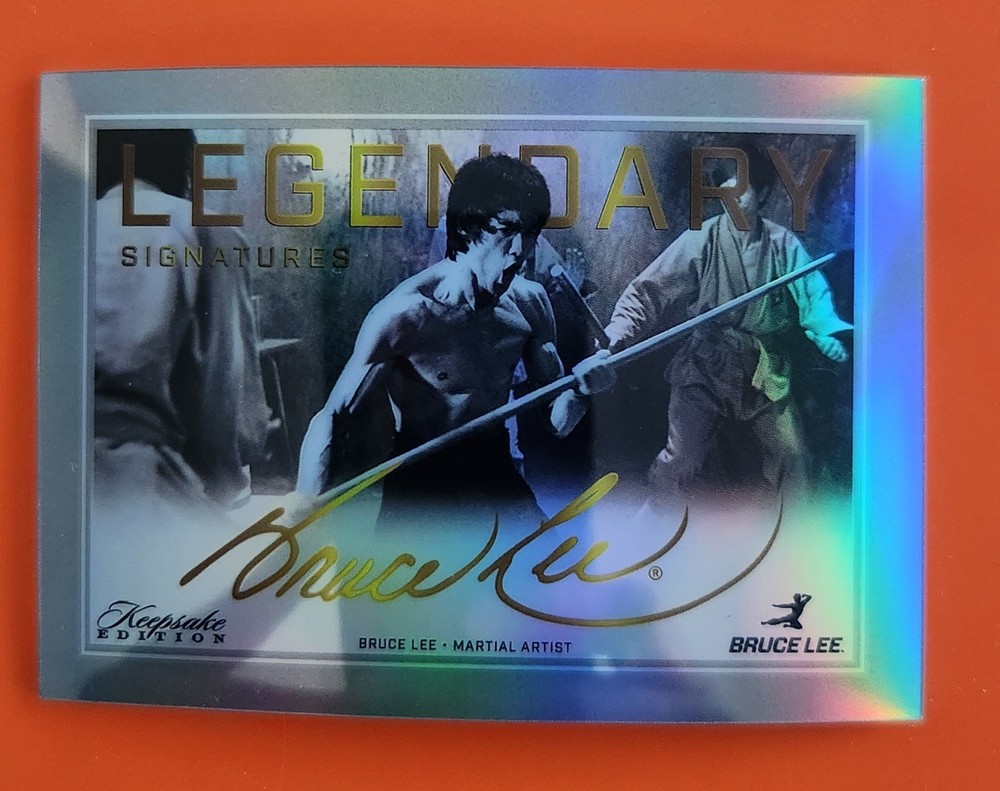 Bruce Lee 2024 Keepsake 50th Anniversary Kaleidoscope Edition Lasergraph Auto