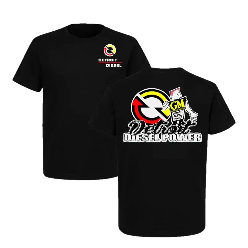 Detroit Diesel Power Graphic T-Shirt � Vintage GM Logo Tee, Streetwear Mechanic