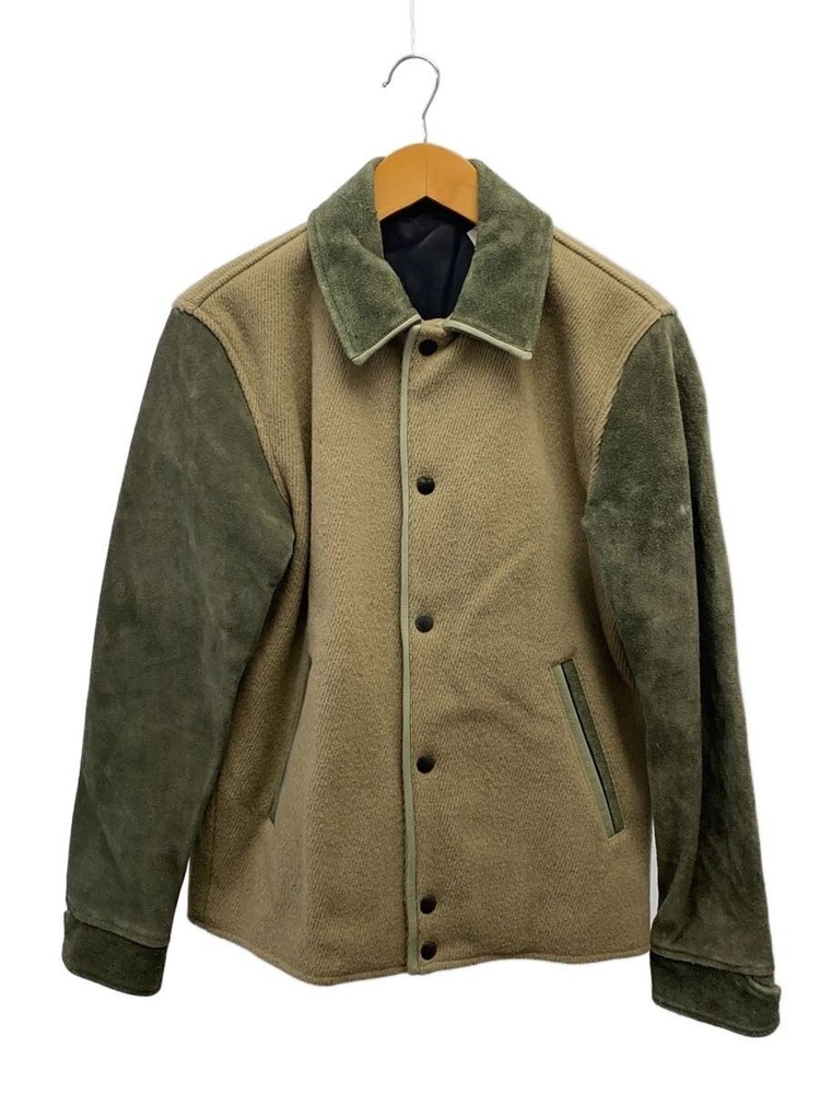 N.Hoolywood Sleeve Leather Switching/Jacket/36/Wool/Khk/232-Bl01// 3503