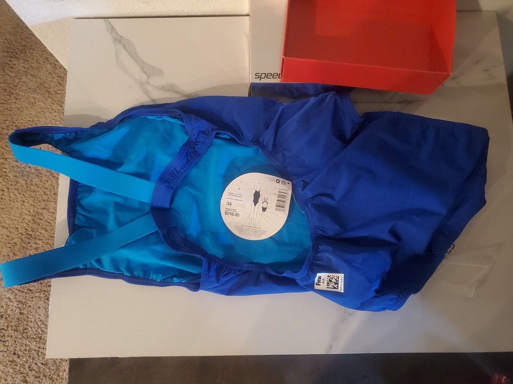 NWT Speedo Female LZR Pro Recordbreaker Kneeskin Tech Suit Size 34 #7190925-431