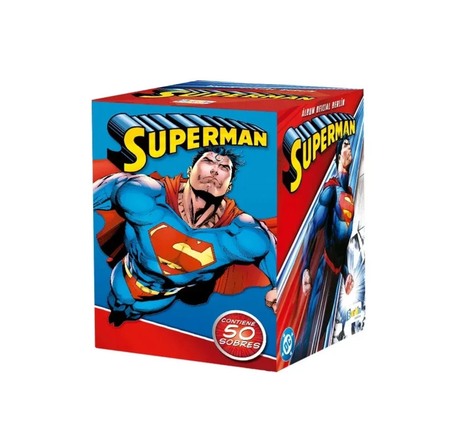 2025 BOX SUPERMAN Berlin - 50 Sealed Packs Peru Stickers WB DC Comics Clark Kent