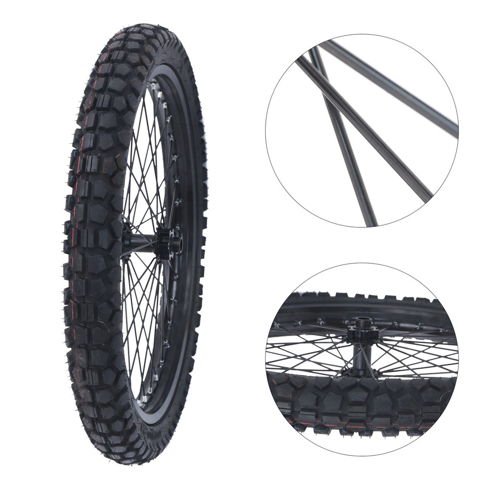 80/100-21 Motorcycle Front Wheel Rim For Ebike Electric Bicycle 48V-72V w/Tire