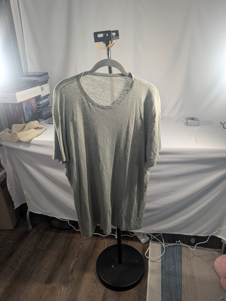 Alex Crane Men's Lightweight Linen T-shirt. Size Extra Large Short Sleeves.Linen Tee