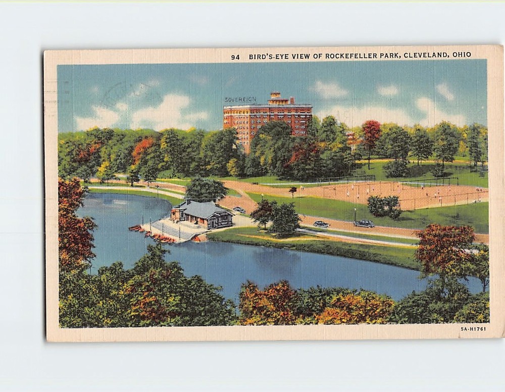 Postcard Rockefeller Park Cleveland Ohio USA