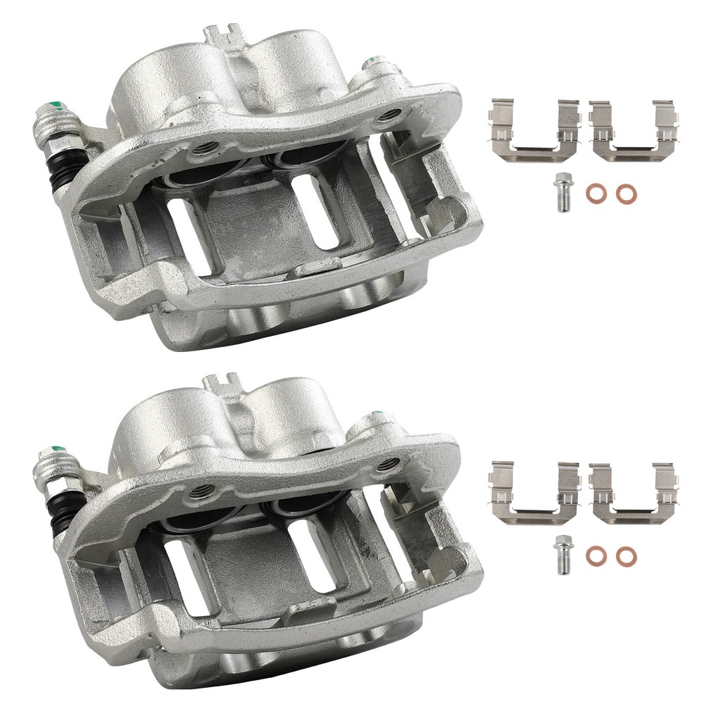 Front Pair For 00-04 Nissan Xterra 03-04 Frontier Brake Calipers w/ Bracket