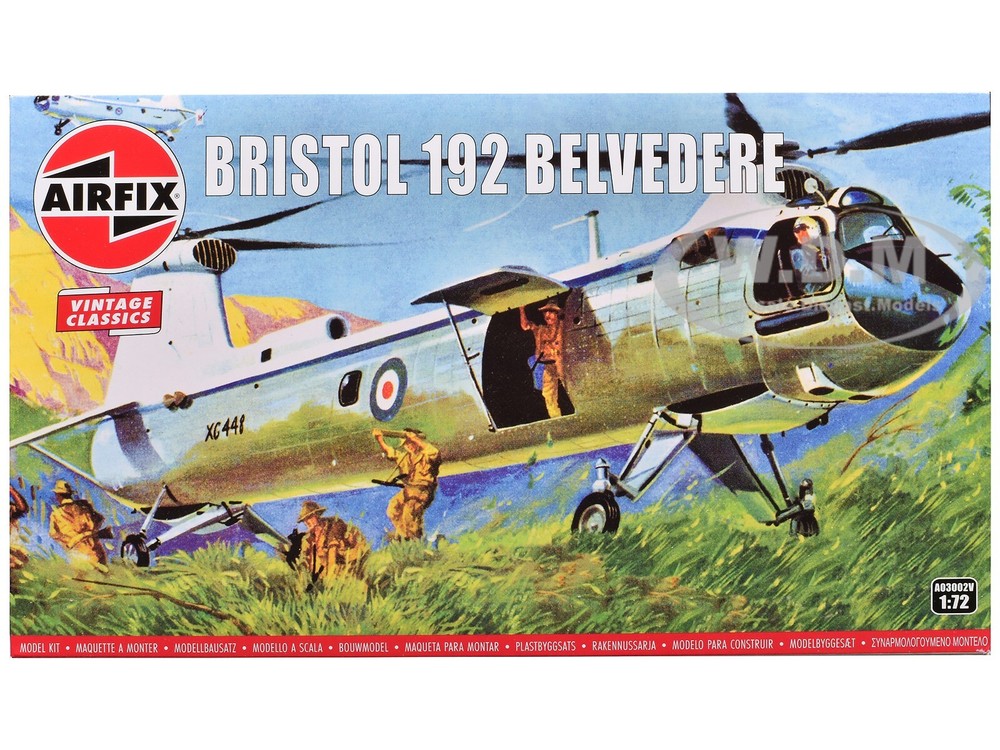 Airfix 1/72 Scale Bristol 192 Belvedere Helicopter Level 2 Model Kit A03002