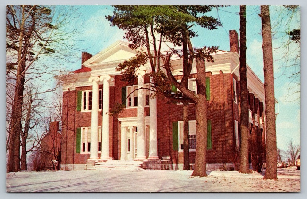 Vintage Waveland Historical Museum Greek Revival Mansion Postcard