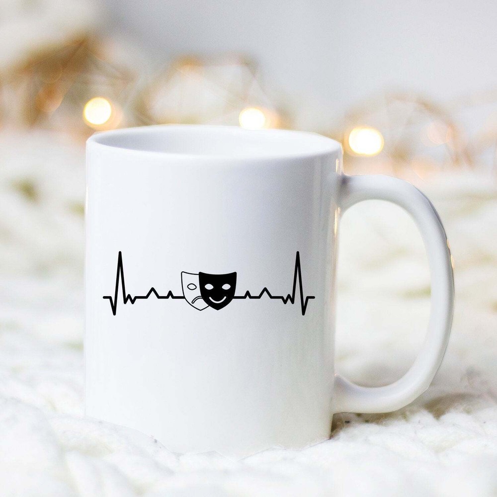 Heartbeat Drama Mug Dramatic Mug Drama Teacher Gift Drama Student Gift Drama