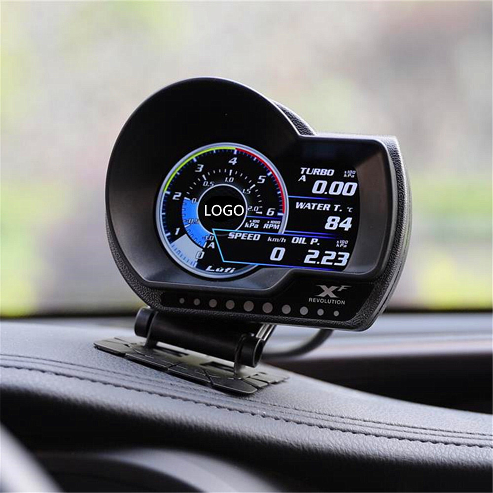 Digital OBD2 Gauge for Turbo Boost Oil Pressure AFR RPM Fuel Temp