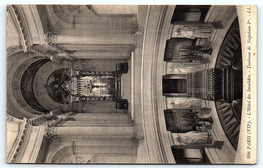 Postcard  Tomb of Napoleon Bonaparte Dôme des Invalides in Paris